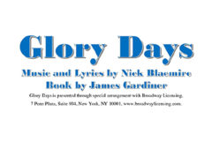 【加藤将】ブロードウェイミュージカル『GLORY DAYS』出演決定！！！